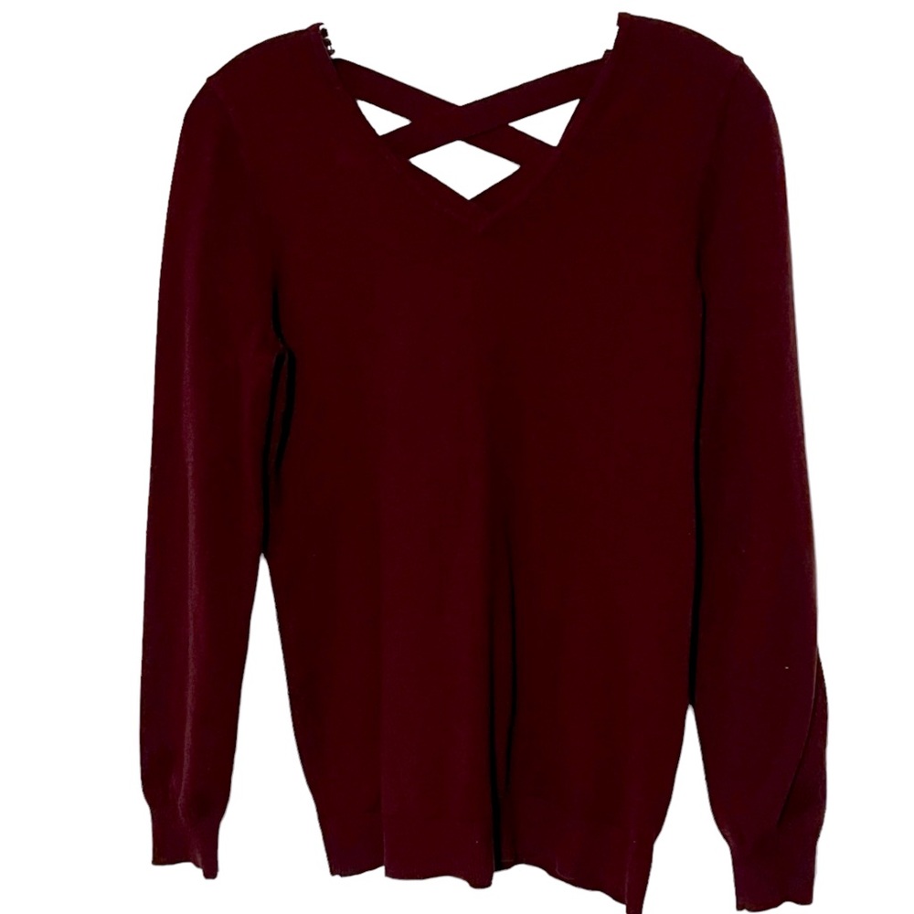 Love Ellie Sweater with Criss Cross Back - Size M